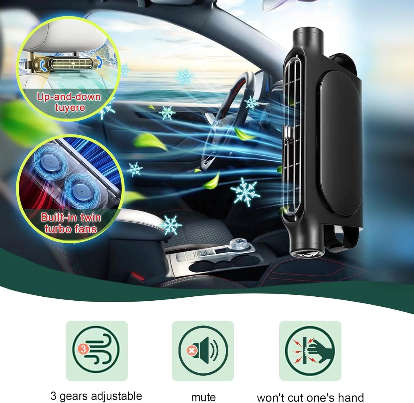 Seat Fan - Instant Cooling for Every Passenger